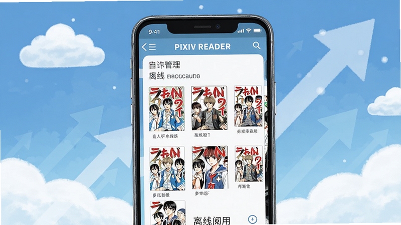 Pixiv Reader�����Ķ�����չʾ���ֻ�����������ع����б����ѻ�����������棬����Ϊ�ƶ����ͷ���ţ��������߿���