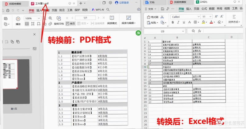 pdf转换成excel转换器 批量转换功能界面