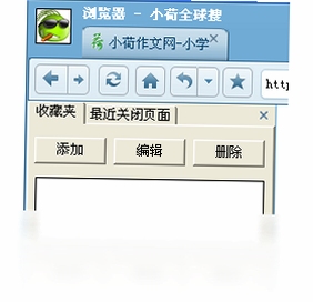 小荷全球搜浏览器 设置界面 截图