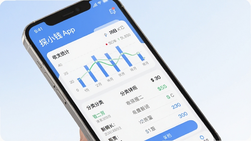 ̽СǮApp������չʾ���ֻ���Ļ��ʾ��֧ͳ��ͼ���������ϸ������Ϊ��Լ��������ɫ��������ɾ�������ͻ�����ݿ��ӻ��������ԣ��������ִ���ˬ