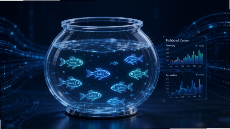 fishbowl���Ĺ���Ԥ��ͼ����������չʾһ��������͵ķ�����ѹ�����Խ��棬����Ϊ����ɫ�Ƽ�����������������������ζ��ŷ��������С�㣬ÿ�������һ���������ӣ��������ʵʱ����ͼ�����������ִ���Լ������������ͻ��fishbowl�����ļ����ģ�⹦��