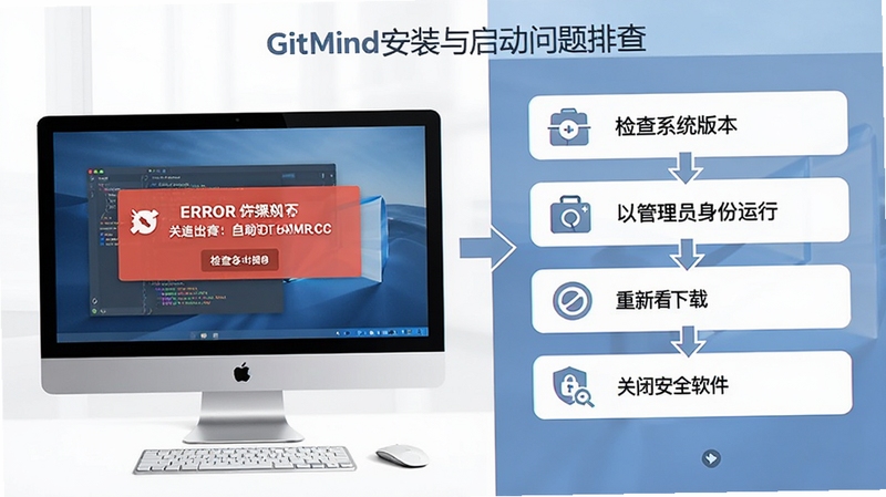 GitMind��װ�����������Ų�ʾ��ͼ���������Ϊ������Ļ��ʾ������ʾ���ұ�Ϊ������������б����������ϵͳ�汾���Թ���Ա�������С��������ء��رհ�ȫ�����ȣ������������
