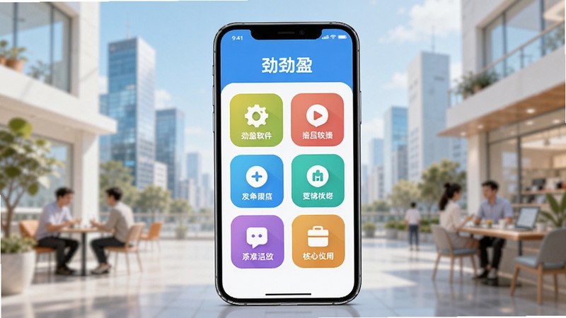 ����һ��չʾ��ӯ�������Ľ���ĸ������ֲ廭������������һ�������������ֻ�����Ļ����������ʾ��ӯAPP�Ĳ�ɫ����ģ��ͼ�꣬����Ϊ�黯���ִ����������������ɫ���������£�ͻ�������ı����๦�����ԣ���ͼ�������ӯ����������Booguģ������