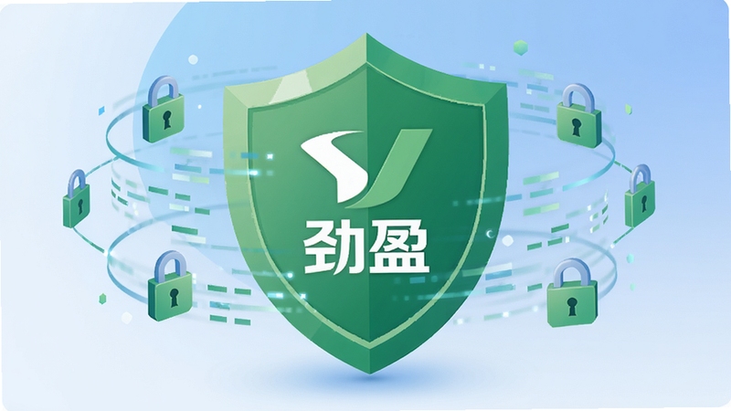 ����һ�ű�ƽ�����İ�ȫ��������ͼ������������һ���޴����ɫ����ͼ�꣬�����ϴ��о�ӯ��logo����Χ����������������ͷͼ����������࣬ʹ�ý�����ɫ����ͻ����ȫ���ɿ���ֵ�������ķ�Χ��ͼƬ�����־�ӯ�����İ�ȫ����