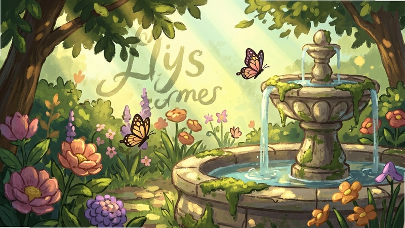 Lilys Adventures ��Ϸ������д��չʾ�ֻ����ͥԺһ�ǣ���ʢ�����ʻ������ϵ���Ȫ�ͺ������裬���ߴ���Ҷ��϶���䣬ɫ�ʲ�ηḻ������ϵ���磬ϸ�ھ��¡�