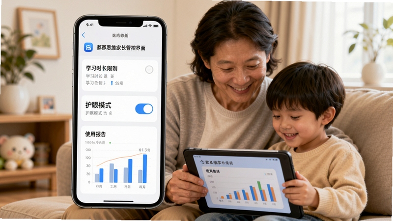 ����˼ά�ҳ��ܿؽ��棬����չʾ�ֻ����ý��棬����ѧϰʱ�����ơ�����ģʽ���ء�ʹ�ñ���ͼ�����������������мҳ��뺢��һ��鿴ƽ�����ܰ����������Ϊ��͵ļ�ͥ����������Ӧ�÷��
