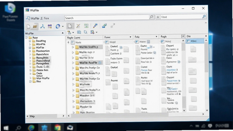 WizFile������Ԥ��ͼ��չʾ������Windows�����ϵ�����Ч�������Ϊ�ļ������νṹ���Ҳ�Ϊ�ļ��б���������������͹��������������������������Ϊģ���ĵ������棬��������������дʵ���ͻ����������WizFile