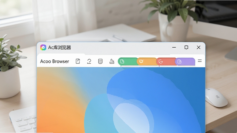 �����������Acoo Browser��������Ԥ��ͼ��չʾ����Ĺ������������ʱ�ǩҳ��ƣ�����Ϊ�ִ���Լ���Ĺ���̨����������������ͣ�����ɫ��������Ȼ��ͻ����������ڵ�����������������Ȼ��棬����Booguģ������