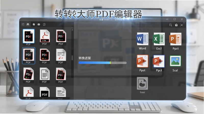 תת��ʦPDF�༭�����ʽת�����ܽ���Ԥ��ͼ����������Ϊ����ת����壬����г�PDF�ļ�����ͼ���Ҳ�չʾWord��Excel��PPT��ͼƬ�ȸ�ʽͼ�꣬�м���ת��������������Ϊǳ��ɫ�칫���棬��Ļ��Ч��ͣ�ͻ��