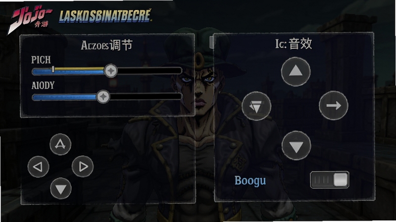 JOJO������ð�գ����������ߣ����ΰ棩���ý����ͼ������չʾ���ʵ��ڻ��顢���ⰴ���Զ����������Ч���أ�����Ϊ��ɫ��͸���˵�������Booguģ������