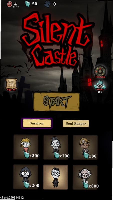 Silent Castle Ⅱ 城堡升级界面