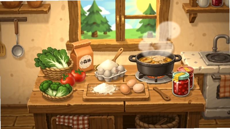 Сɭ����Ϸ�ڵ���⿳����廭������������һ��ľ������̨��̨�ϰڷ��������߲ˡ���ۡ�������һ��ð�������Ĺ����Ա��в�����װ�Ĺ�������������ů�ĳ����ڲ��������ܿ������������⣬����ɫ����ܰ��ͻ��Сɭ�ֵ������������ɫ��