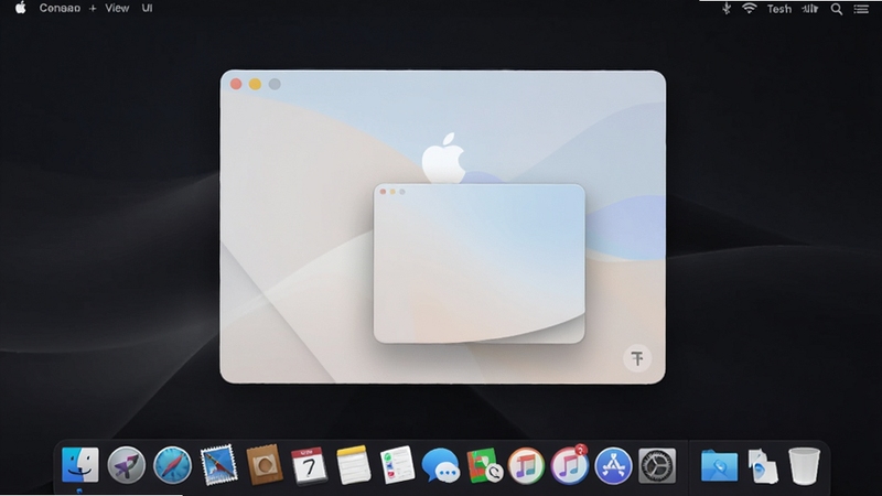 Macƻ������������� ������Чչʾͼ����������Ϊһ��Բ�Ǵ���������С��������Dock������������Ϊ��ɫ�������棬���ڱ�Ե���������Ӱ������Booguģ������