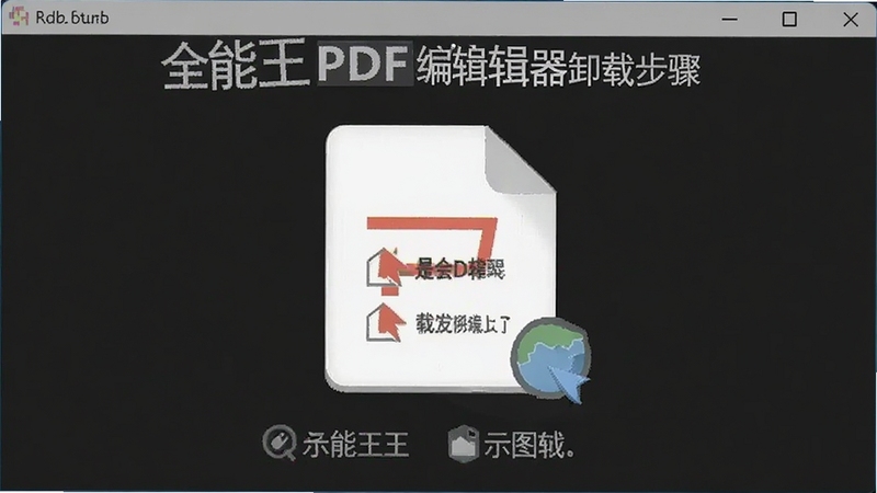 ȫ����PDF�༭��ж�ز�������ʾ��ͼ