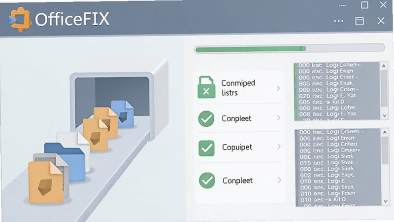 ��������OfficeFIX������չʾһ����������������ĳ���������Ƕ���ļ�ͼ���Ŷӽ����޸�ͨ�����Ҳ��Ǵ�����ɫ�Թ�������б�������ɾ����࣬�н���������־��壬ͻ��������������־��¼���ܣ���ƽ���廭���ɫ����͡�