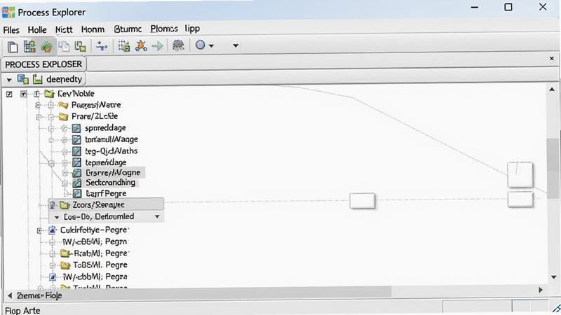 Process Explorer �������������״ͼչʾ