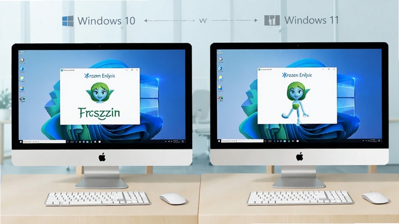 ����������Windows 10��Windows 11ϵͳ�����еļ�����ʾ��ͼ������չʾ��̨������Ļ���ţ���Ļ�зֱ���ʾ�������鱣��״̬���棬����Ϊǳɫ�칫���棬����ɫ����ˬ���