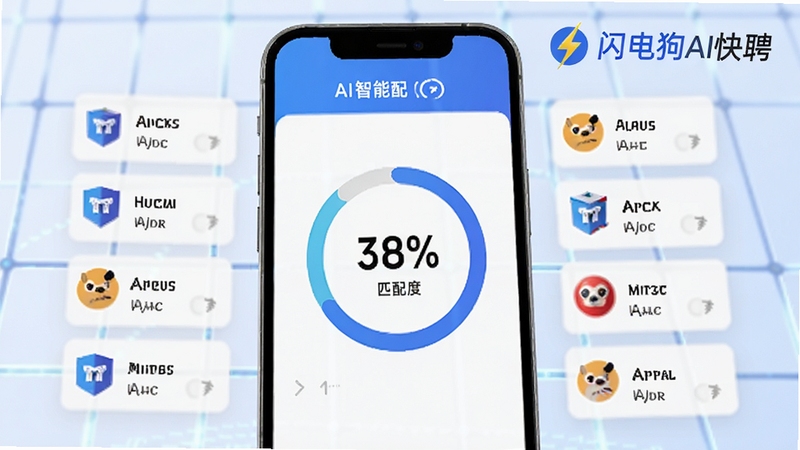 ���繷AI��Ƹ��AI����ƥ����棬�ֻ���Ļ������ʾƥ��ȰٷֱȻ���ͼ�����ܻ��Ʋ�ͬ��ҵ�ĸ�λ��Ƭ������Ϊ�Ƽ���ǳɫ���񣬻������Ͻ������繷AI��Ƹ���ֱ�ʶ������ɫ��������Ϊ��