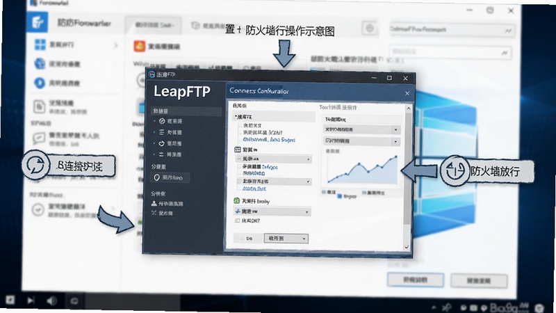 LeapFTP �������������ǽ���в���ʾ��ͼ����������Ϊ�����������ô���λ�����룬����Ϊ Windows ����ǽ���ý����黯������ͻ�������������������� Boogu ģ������