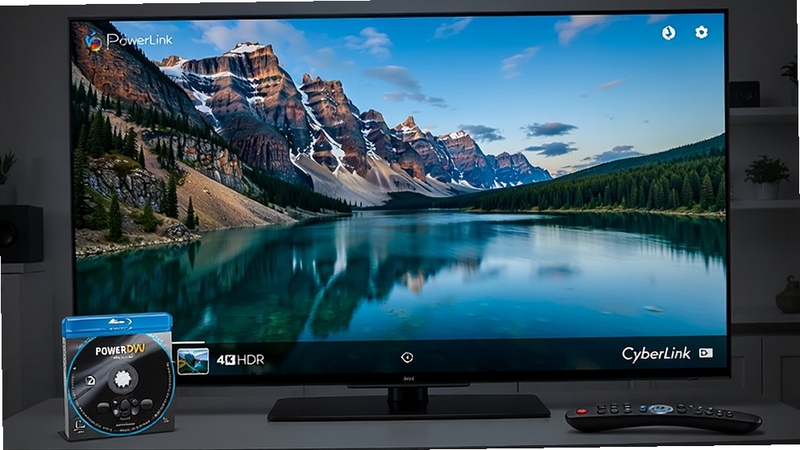 CyberLink PowerDVD����4K HDR�����Ӱ����д���棬������Ļ����ʾ��ɫ��Ѥ������Ȼ��⣬����ͨ͸�������Ա߷���������̺Ͳ�����ң������ǿ�������廭���������