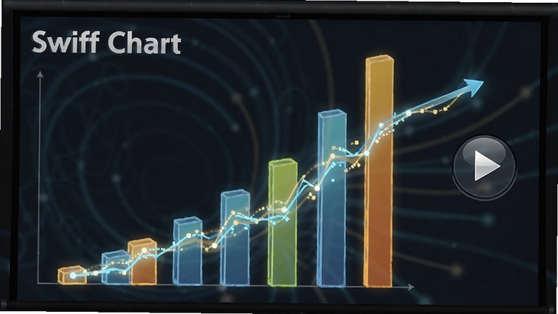 Swiff Chart ��̬ͼ������Ч��չʾ����������״ͼ�ӵײ���������������ͼ���������죬�Ҳ��в��ſ��ư�ť������Ϊ��ɫ��ʾ��Ļ��ͻ�����������У��������� Swiff Chart ��ʾ�����Ͻ�