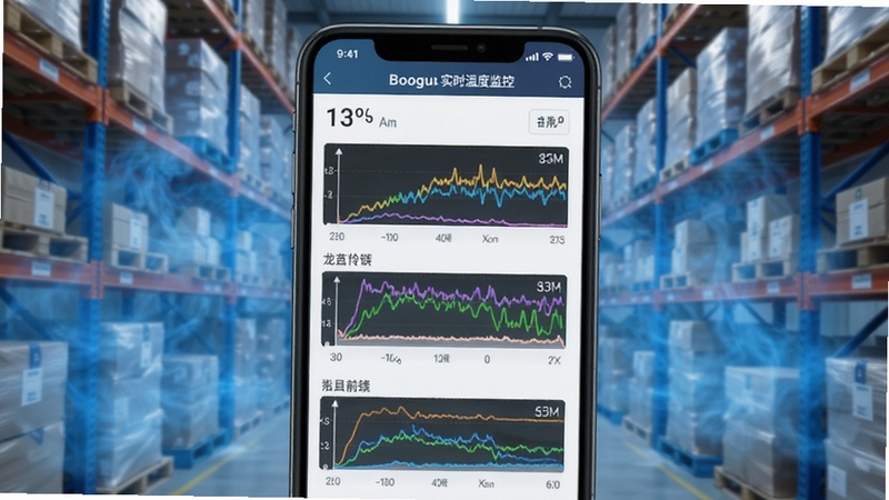 ��ۻ����ʵʱ�¶ȼ�ؽ��棬��������Ϊ�ֻ���Ļ��ʾ������ɫ�¶�����ͼ�뵱ǰ�¶���ֵ����������Ϊ����������ɫ����Ч�������дʵ�Ƽ��У�����Booguģ������