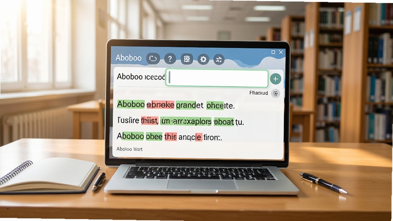 Aboboo��дѵ�������ͼ����棬��Ļ������ʾ��д�����������ĵľ��ӣ����󵥴��ú�ɫ��ע����ȷ����Ϊ��ɫ��������ͼ��������������ʼǱ��ͱʰڷ����룬���������������������ѧϰ��Χ