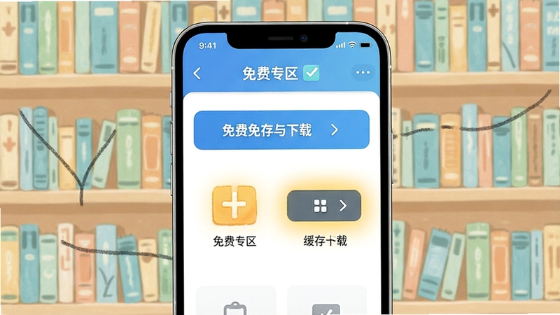 ���Ķ����С˵���ؽ���ʾ��ͼ������չʾ�ֻ���Ļ�����ר���뻺�水ť�ĸ���λ�ã�����Ϊ���µ����ͼ����ͻ������������ص�����