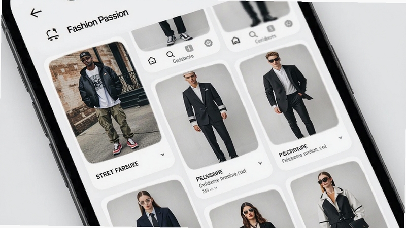 Fashion Passion Ӧ�ý���չʾ���ֻ���Ļ�г��ֶ���ʱ�д��Ƭ��������ͷ�������������䣬����Ϊ����ǳ��ɫ��������������