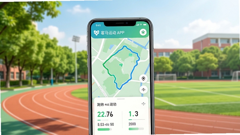 ����˶�APP������չʾ����������Ϊ�ֻ���Ļ����Ļ�ڳ����˶��켣��ͼ���ܲ�������壬��������ΪУ԰�ٳ��ܵ����������Ƶ����³�����������������࣬ͻ���˶���������