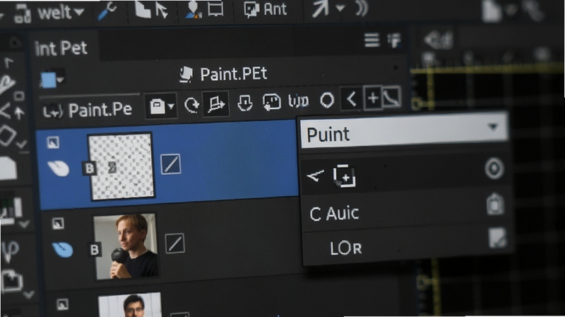 Paint.NET ͼ����������д����ʾ���ͼ������ͼ����ģʽ�����˵�������Ϊ������ɫ���棬����۽���ͼ�����ϸ�ڣ�����רҵ��ͼ��Χ