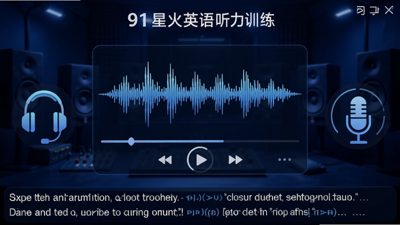 91�ǻ�Ӣ������ѵ�����棬��������Ϊ��Ƶ����ͼ�벥�ſ��������·�������ʾ��Ӣ˫����Ļ����Ч��������Ϊ����ɫ��¼���ﳡ��������ж���ͼ�꣬�Ҳ�����˷�ͼ�꣬����Ƽ�����ѧϰ�в���