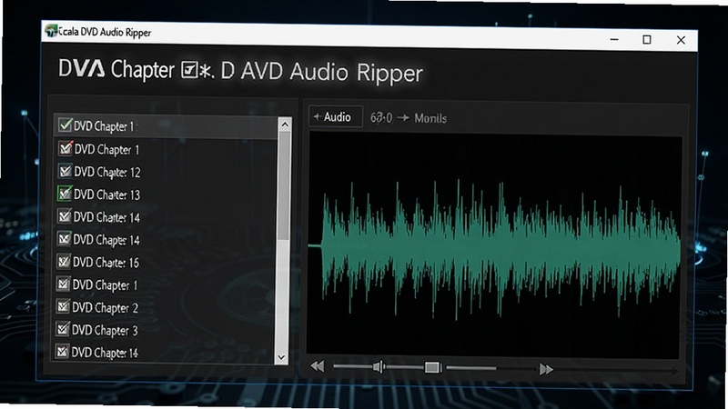 Acala DVD Audio Ripper����������д������չʾDVD�½ڹ�ѡ�б�����Ƶ����Ԥ�����򣬽���Ԫ�������ɼ�������Ϊ��ɫ�Ƽ������棬ͻ�����������������ȡ���ܣ��ʺ����ڹ��ܽ�����ͼ