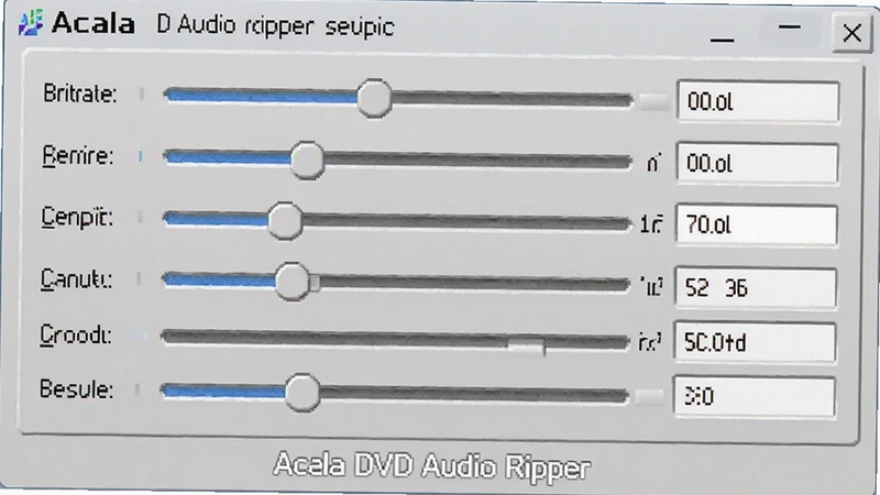 һ�ű���Acala DVD Audio Ripper��Ƶ������������ʾ��ͼ��������б����ʡ������ʡ�������ѡ�������ֵ�򣬻�����ƫ�����е������ڸ��ӣ�����������ˮӡ��ʽ�����ڻ���ײ�����