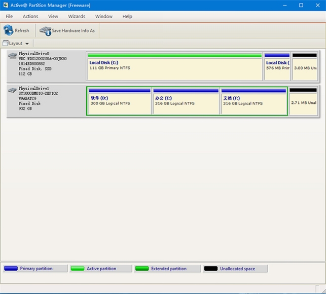 Active partition manager 分区表转换教程