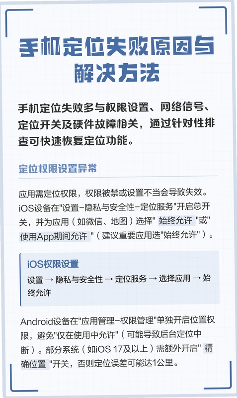 手机定位服务异常修复