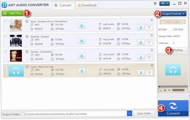 auvisoft audio converter 支持格式列表