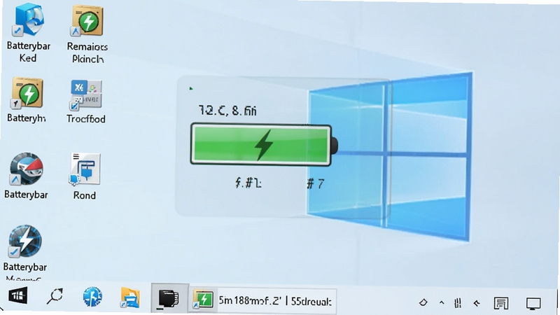 batterybar����������д������������ʾ��ɫ�������ʣ��ʱ�����֣�������Windows���棬ͼ�������������Ƽ��з��ǳɫ���⣬���й�ͼ