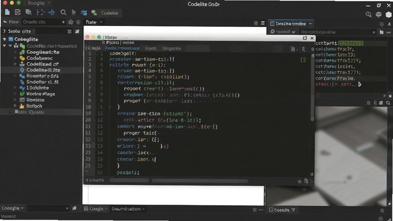 CodeLite ����������ȫòԤ��ͼ����������Ϊ����༭�����ڣ�����Ϊ��ɫ����Ĺ�����Դ�������������壬���岼������չ���������������������� Boogu ģ������