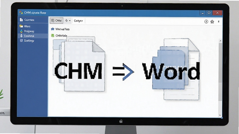 CHM转Word批量转换界面示意图