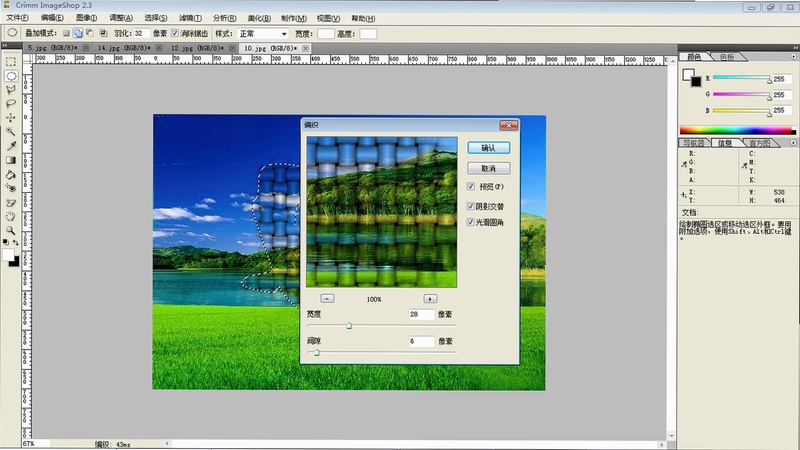 Crimm Imageshop 批量处理设置界面