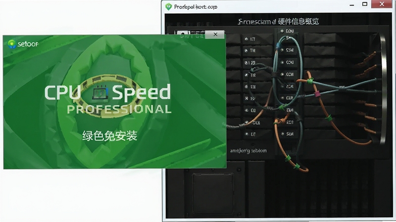 CPU Speed Professional 绿色免安装启动界面与硬件信息概览
