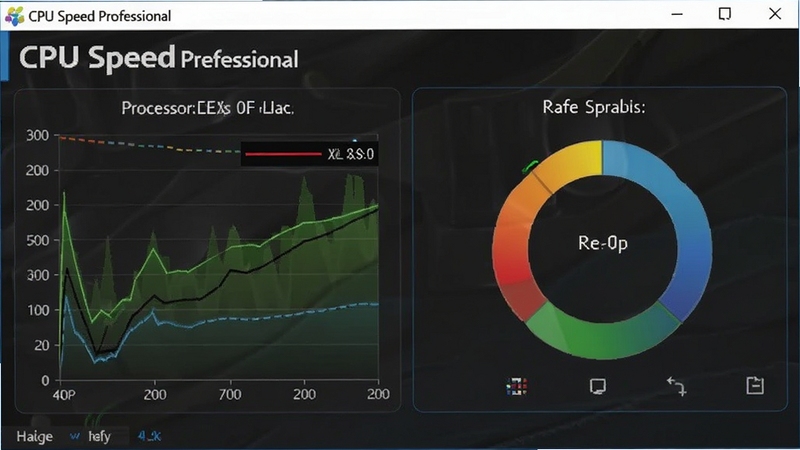 CPU Speed Professional 软件界面展示处理器频率监测与跑分测试功能