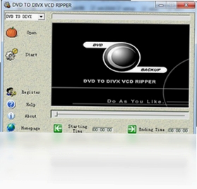 DVD to DIVX VCD Ripper 批量转换界面
