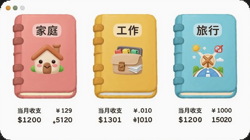 ����ˮ�˵Ķ��˱��������棬��Ļ��������������ɫ�˱����棬�ֱ��ע����ͥ�������������������С���ÿ���˱��·���ʾ������֧С�ƣ�����Ϊ����ɫ��ͼ�����Բ��ɰ����������������죬����Booguģ�����ɡ�