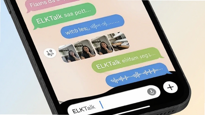 ELKTalk ���������д���ֻ���Ļ����ʾ������ɫ��Ϣ���ݣ��������֡�ͼƬ����ͼ���������������·����������Ӻ���չ��ť������Ϊ���ǳɫ���䣬ͻ����Ϣ�����������У����� Boogu ģ������