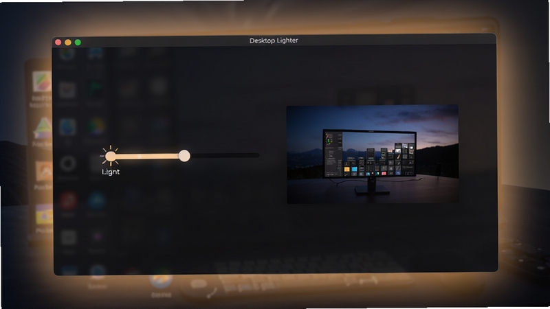 Desktop Lighter ����������ȫò����������չʾ�������ȵ��ڻ�����ʵʱԤ�����ڣ�����Ϊ��ɫ�������滷������Ļ������͵�ůɫ���Σ���������ˬרҵ������Booguģ�����ɣ�ͻ��������������Ĺ���