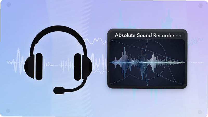 Absolute Sound Recorder ʵʱ�����뽵�빦��չʾ������Ϊ����ͼ������������ʾ��ͼ������Ϊ��͵�����ɫ���䣬ͻ��������������