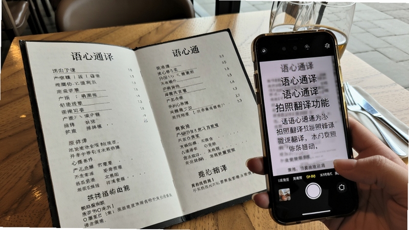 ����ͨ�����շ��빦��չʾͼ����������Ϊһ�����������Ĳ˵����ֻ�����ͷ���Բ˵�ҳ�棬�ֻ���Ļ����ʾ��ʶ�𲢷���õ��������ݣ�����Ϊ�������棬������Ȼ��ͻ�����շ���ı����