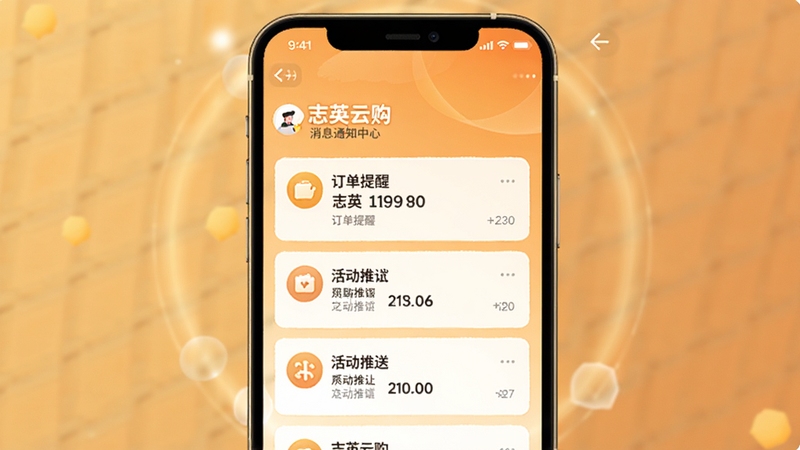 ־Ӣ�ƹ���Ϣ֪ͨ���Ľ��棬�ֻ���Ļ����ʾ����֪ͨ��Ƭ�������������������ͣ�������ůɫ��Ϊ������������΢�Ĺ���Ч����ͻ��֪ͨͼ���������Ű�